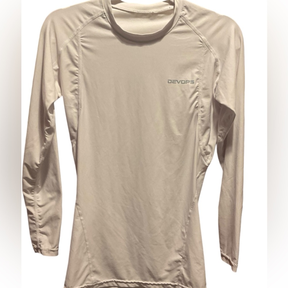 Devops Men White Compression Shirt